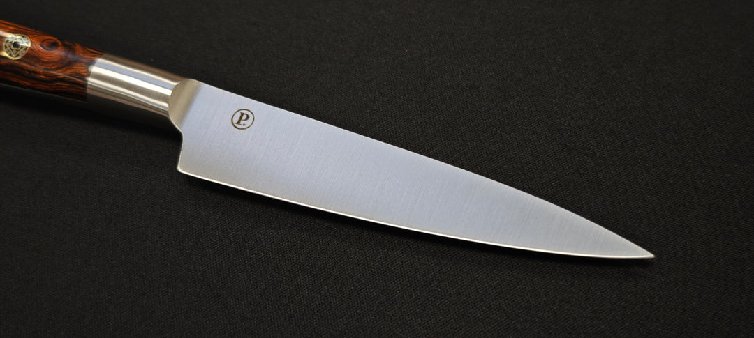 Perceval - Couteau d'office 10cm - Manche forgé bois de fer