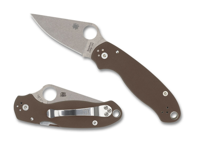 Spyderco C223GPBN15V Para 3 Brown G10, SPRINT 24