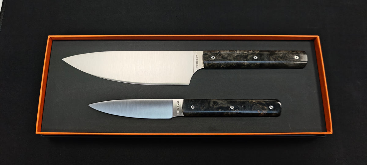 Lame de 15 cm en acier 12C27M de l’éminceur Perceval.