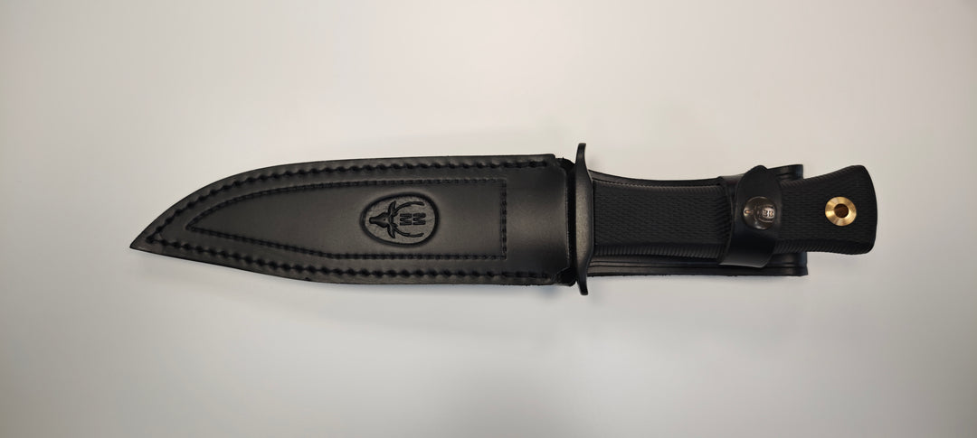 Couteau de Chasse Muela Mirage 18 cm – Lame Acier Inox & Étui Cuir Ref : Mirage-18