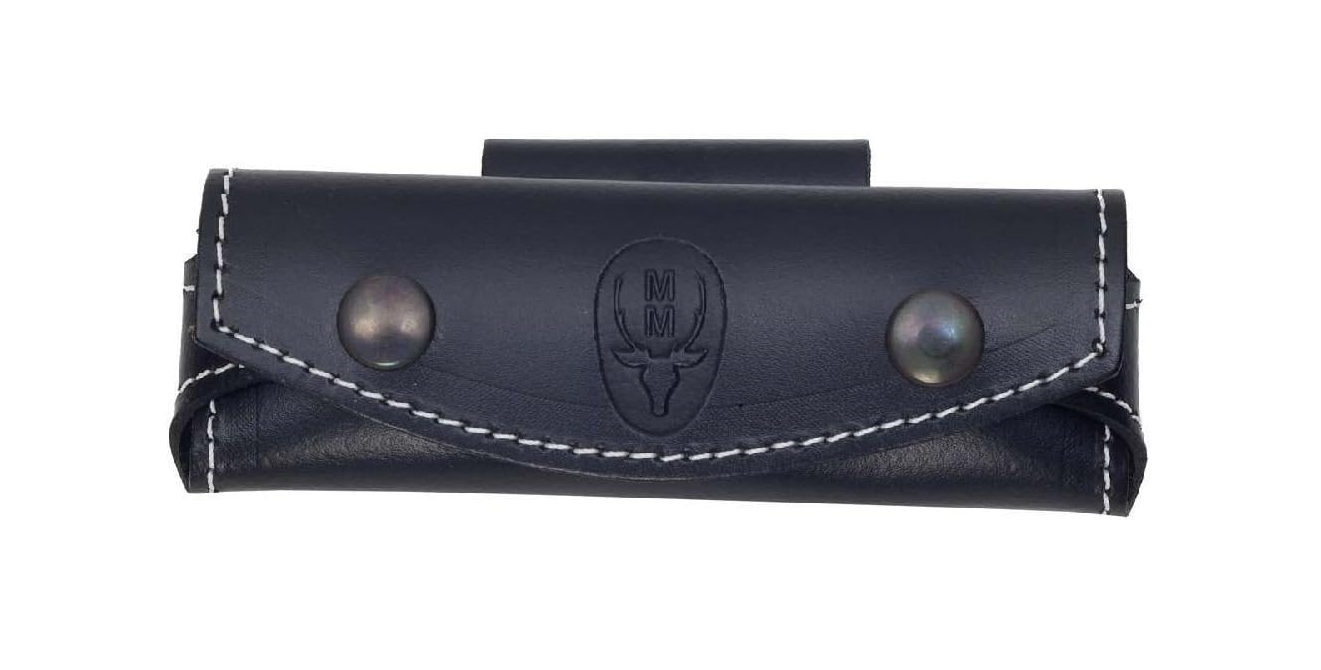 Étui cuir noir Muela F/CART.N – pour couteaux 45×120 mm
