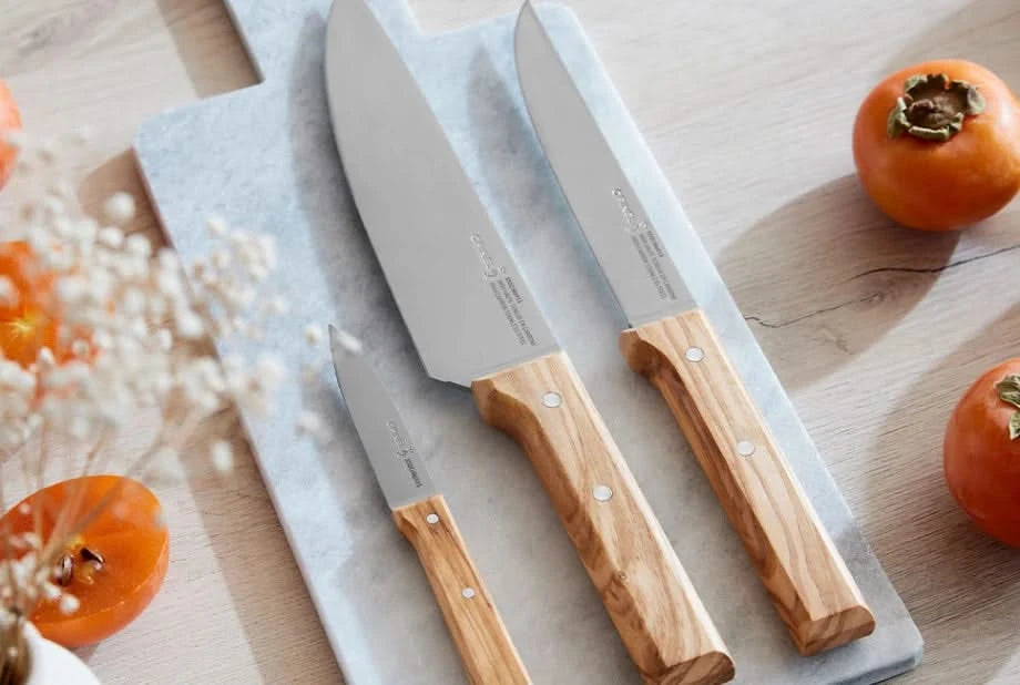 Opinel Trio Parallèle Olivier - Coutellerie Marcin