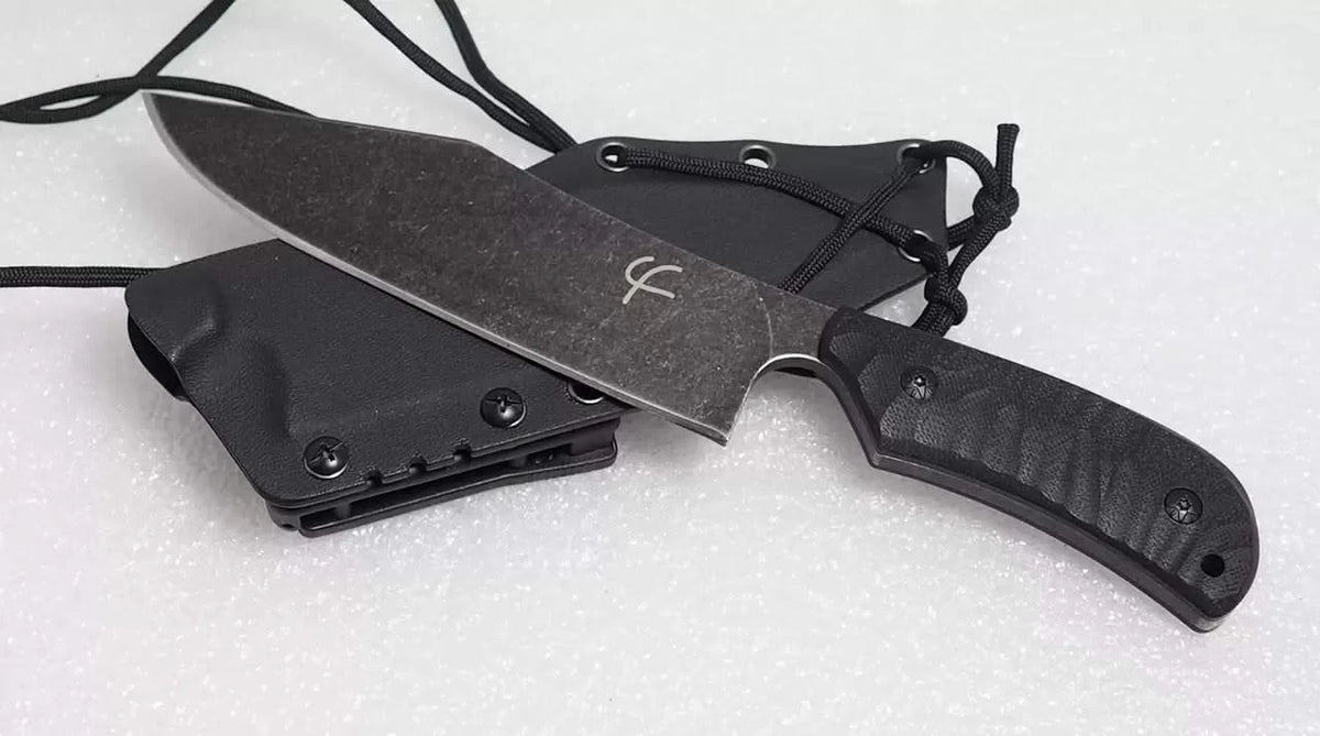 Fred Perrin FP1801 Bowie – couteau fixe 440C et G10 – vue 1