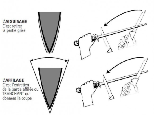 Fusil Fischer mèche ovale 30 cm taillage fin