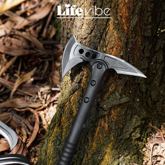 LifeVibe : Hache tactique Outdoor durable en acier trempé