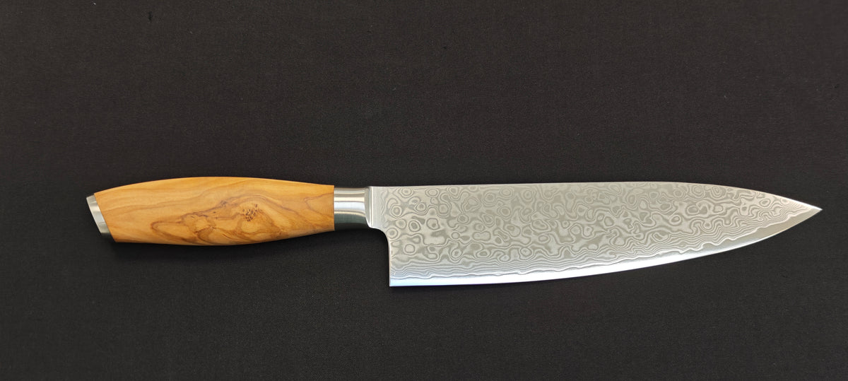 Lame en acier Damas à 67 couches du Hakami Tsubaki HATSU4.
