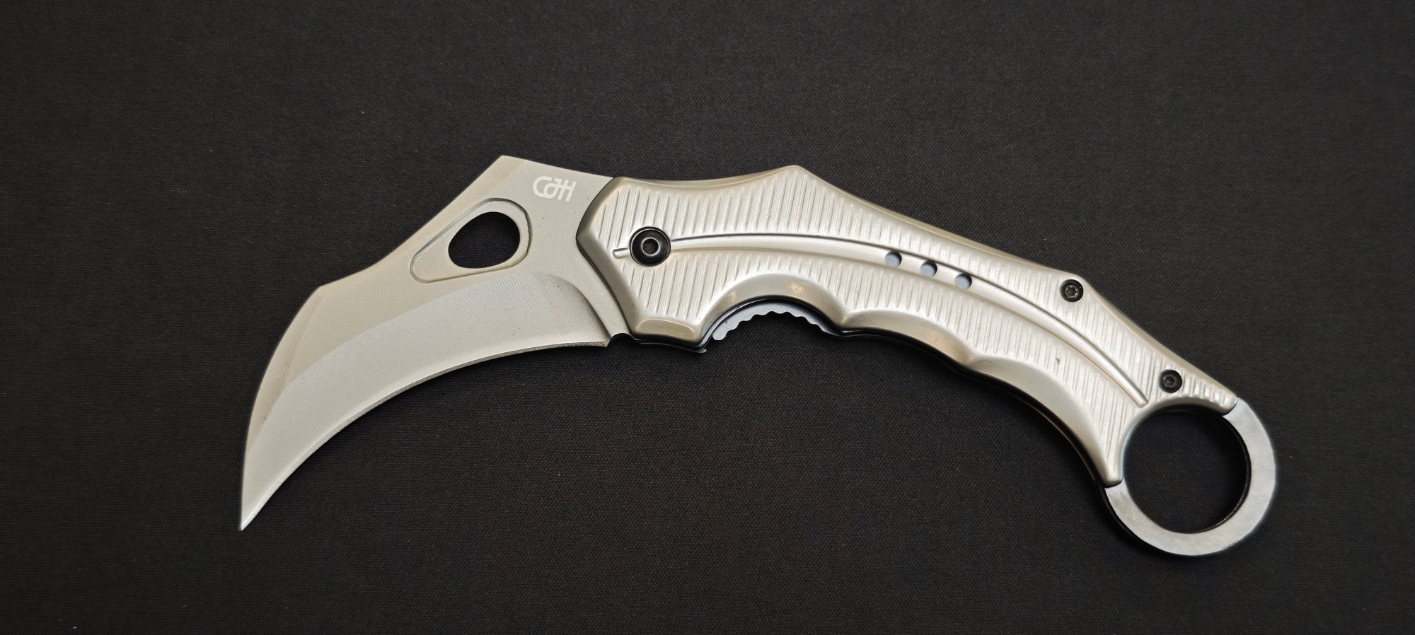 Couteau Herbertz Karambit aluminium gris