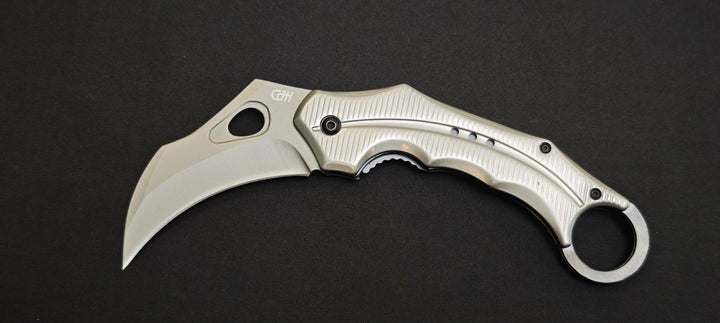 Couteau Herbertz Karambit aluminium gris