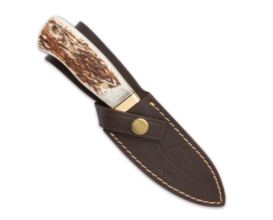 Hibben Stag Chugach Hunter – Couteau de chasse en acier allemand et manche en bois de cerf  GH5084GS