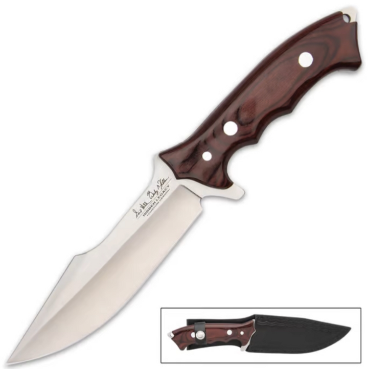 Legacy Fighter IV GH5112 by Hibben — Couteau fixe avec manche Pakkawood & étui cuir  GH5112