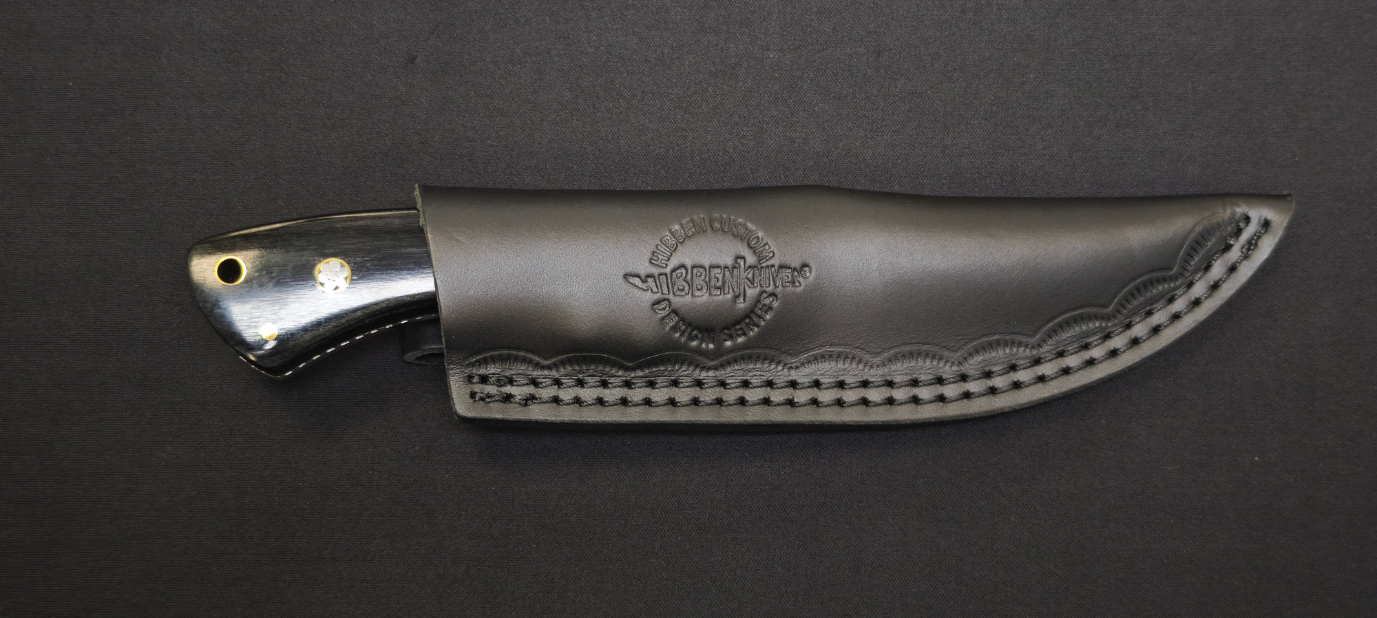 Couteau fixe United Cutlery manche bois pakka noir étui