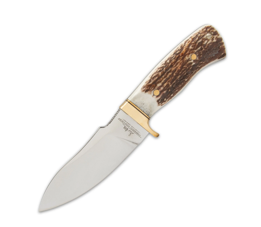 Hibben Stag Chugach Hunter – Couteau de chasse en acier allemand et manche en bois de cerf  GH5084GS