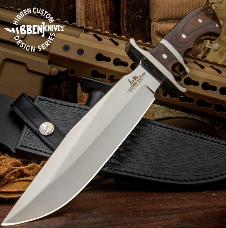 Couteau Hibben GH5111 – Sub‑Hilt Fighter avec étui en cuir