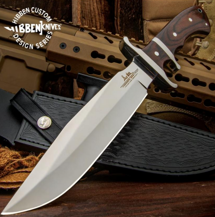 Couteau Hibben GH5111 – Sub‑Hilt Fighter avec étui en cuir