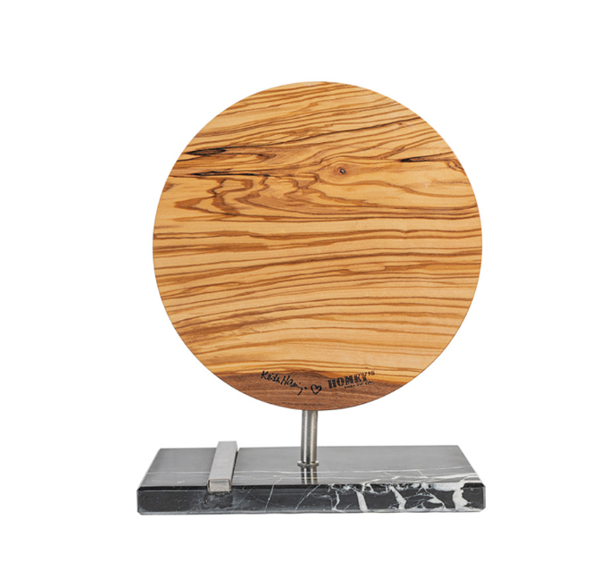 Bloc à couteaux aimanté Homey's 29HK200-235mm en bois - forme arrondie