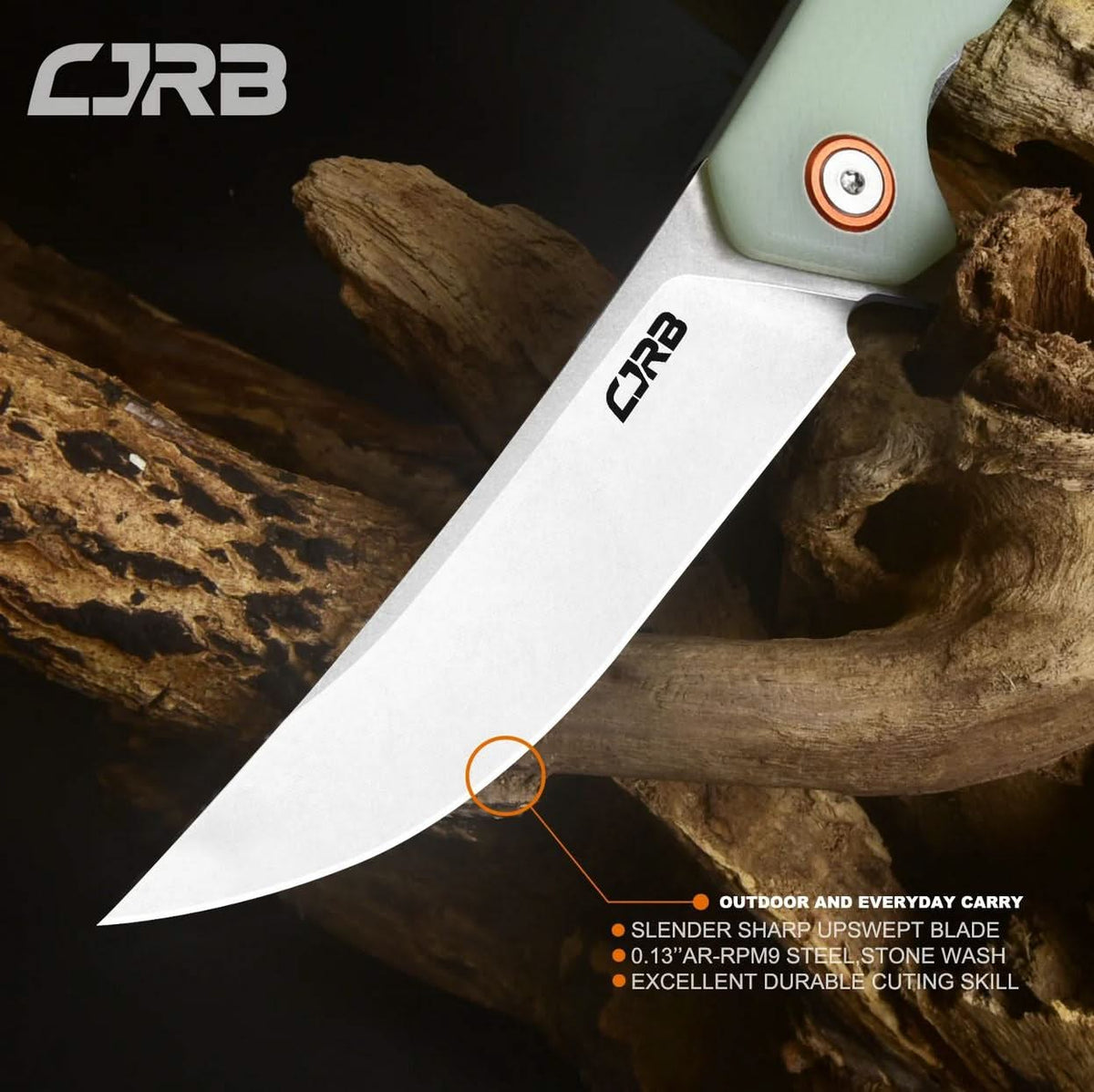 CJRB Gobi G10 Naturel Vert   CJRBJ1906-NTG - Coutellerie Marcin