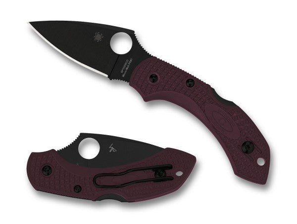 Spyderco C28BGBKP2 Dragonfly Burgundy Sprint 24