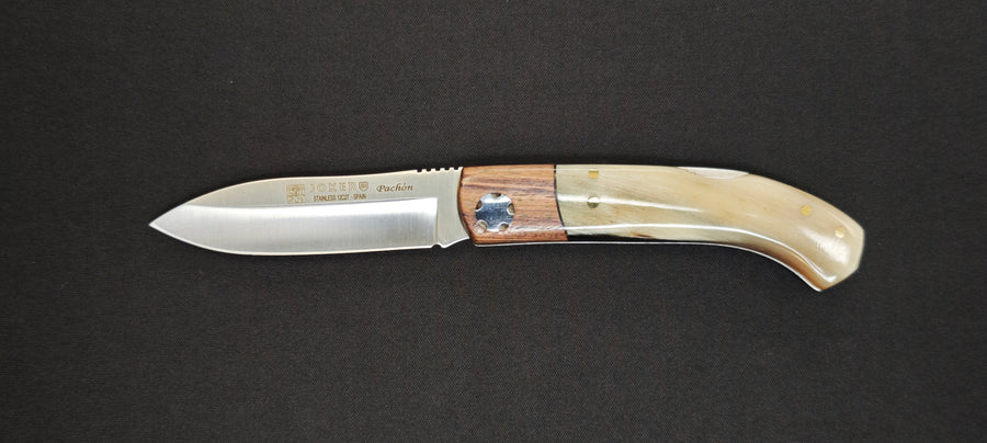 Couteau pliant Joker NA-98 avec manche en os naturel et bois d'ébène.