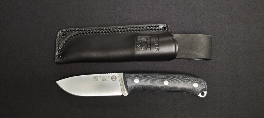 Couteau de survie Joker Ursus CM116 avec manche Micarta noir.