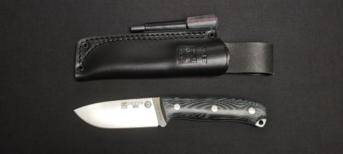 Couteau Joker Ursus CM116P avec lame Böhler N695 et manche Canvas Micarta.