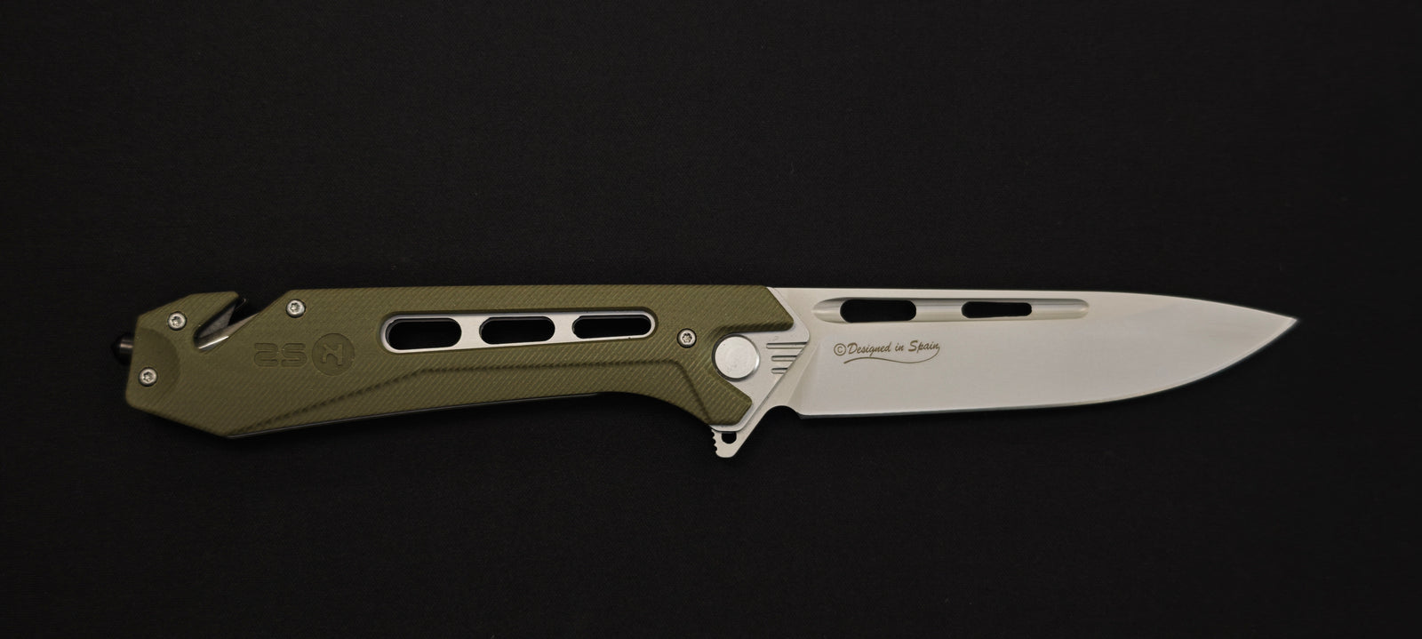 K25 Couteau tactique pliant 25243 Série X G10 vert lame 10,5 cm CNC