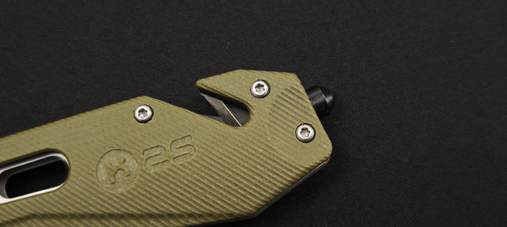 K25 Couteau tactique pliant 25243 Série X G10 vert lame 10,5 cm CNC