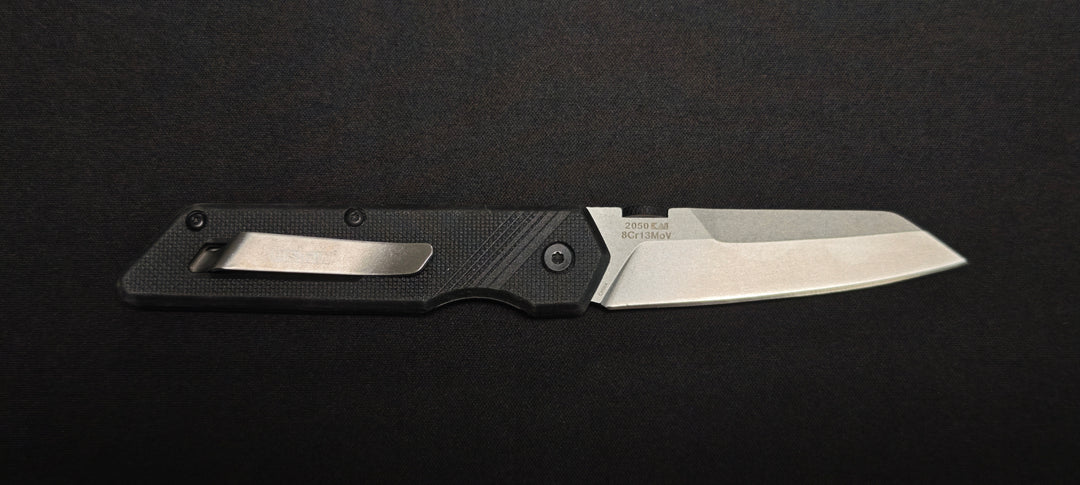 Vue ouverte du couteau pliant Kershaw Mixtape.