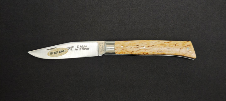 Couteau L'Alpin Le Fidèle ALBL manche en bois de bouleau