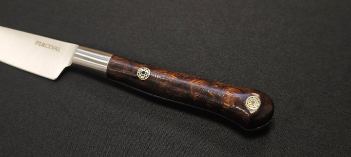 Perceval - Couteau d'office 10cm - Manche forgé bois de fer