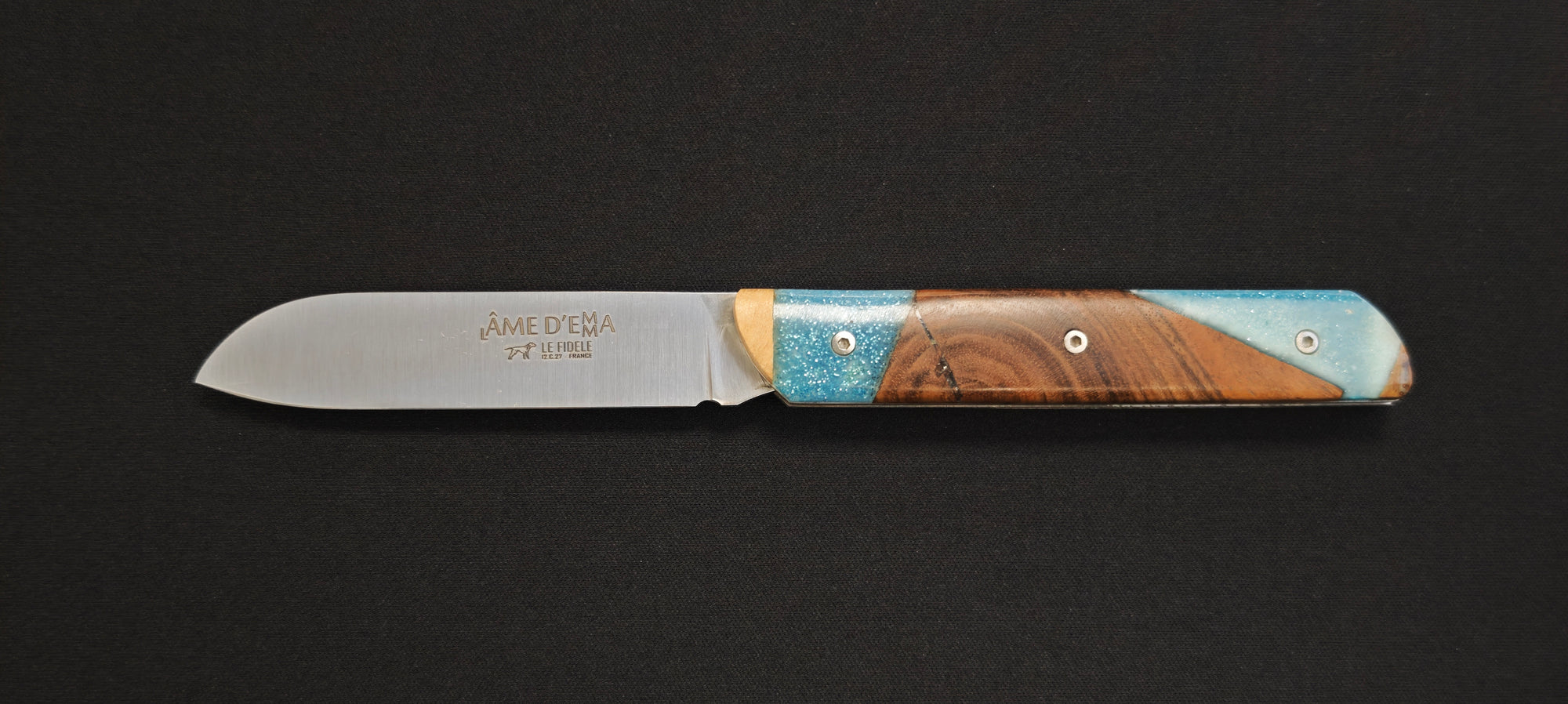 L'Âme d'Emma | Couteau Pliant de poche Premium Artisanat Français | Ref : LEMRP