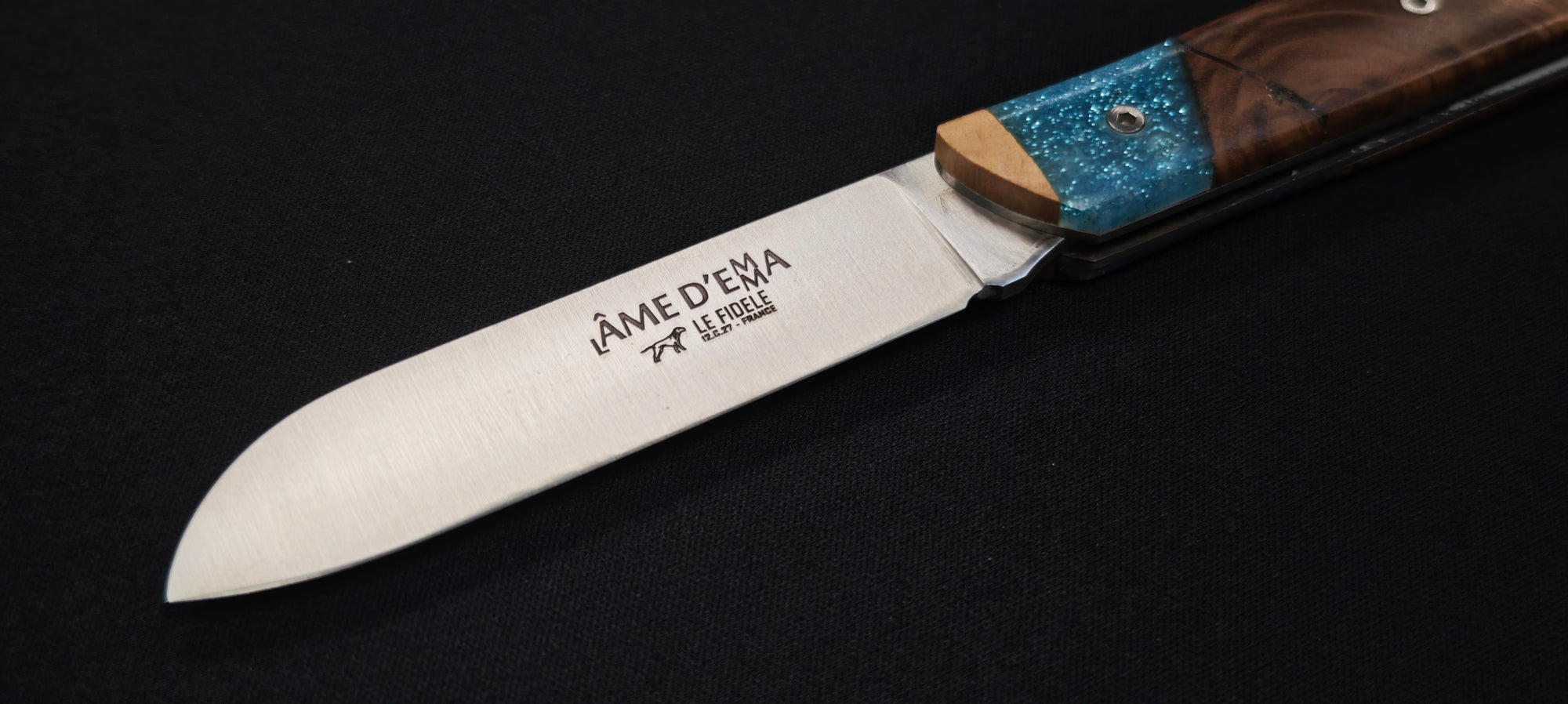 L'Âme d'Emma | Couteau Pliant de poche Premium Artisanat Français | Ref : LEMRP