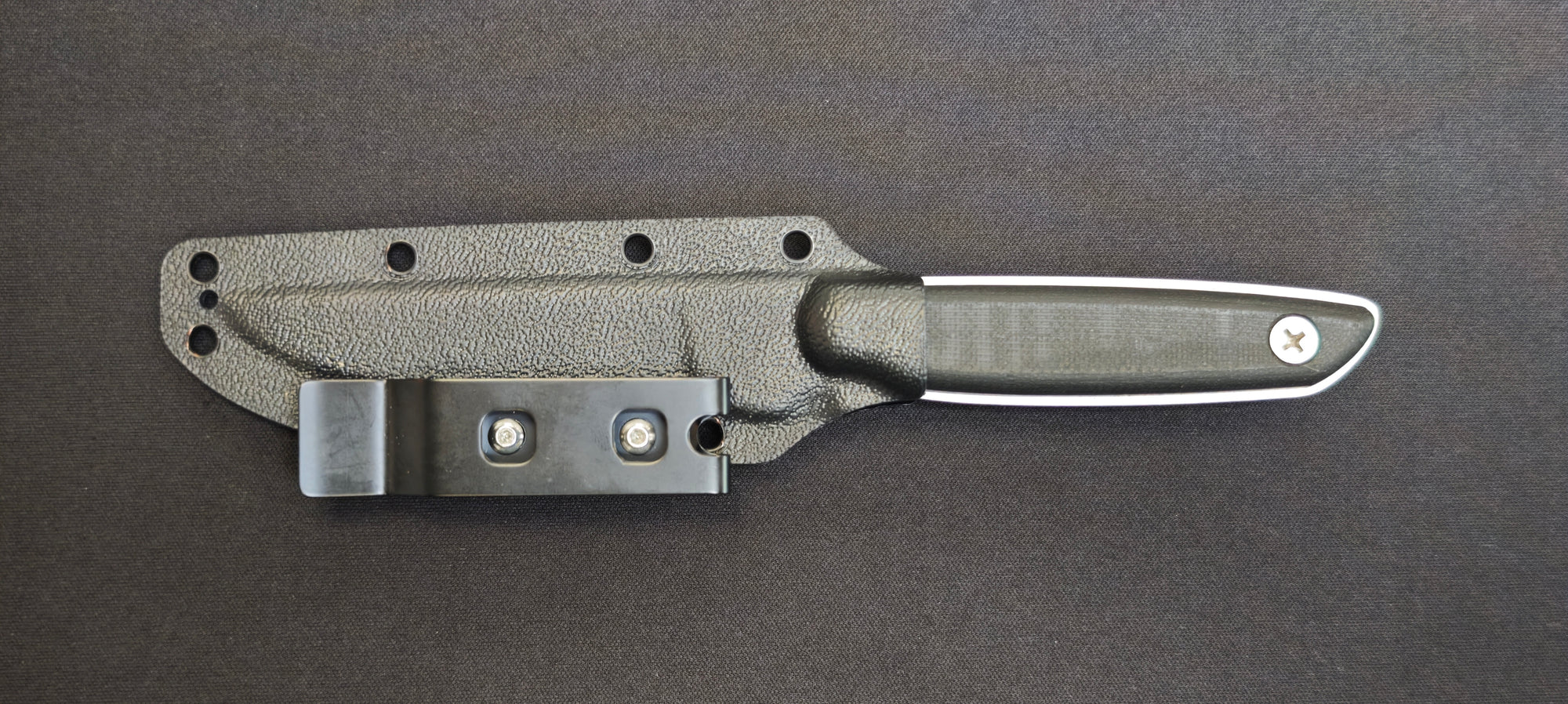 Manche G10 noir du couteau Za-Pas EHO