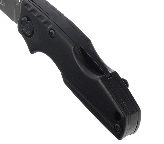 Couteau pliant tactique K25 18775 – lame 7Cr17MoV titane, manche aluminium noir