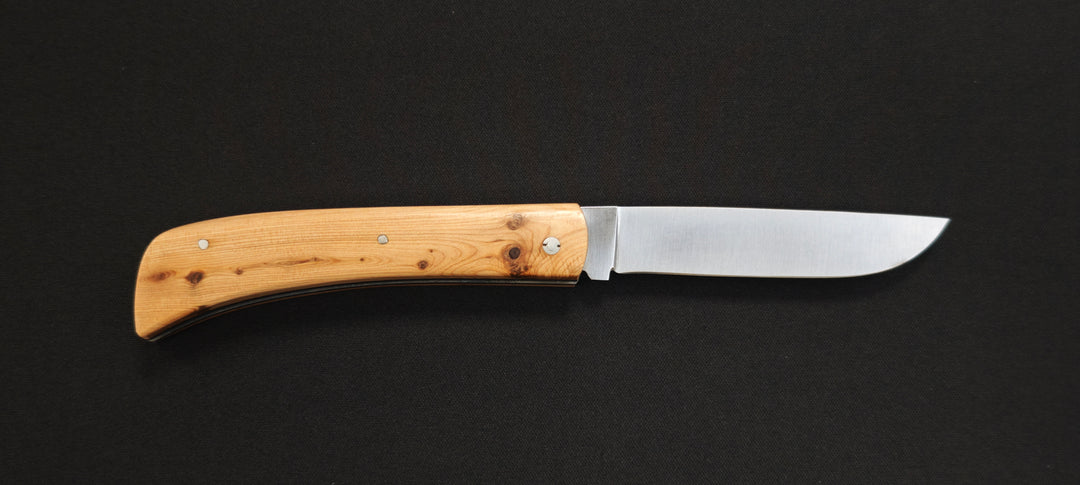 Le Mineur par le Fidèle – Couteau Pliant en Bois de Genévrier | Réf. MINGE