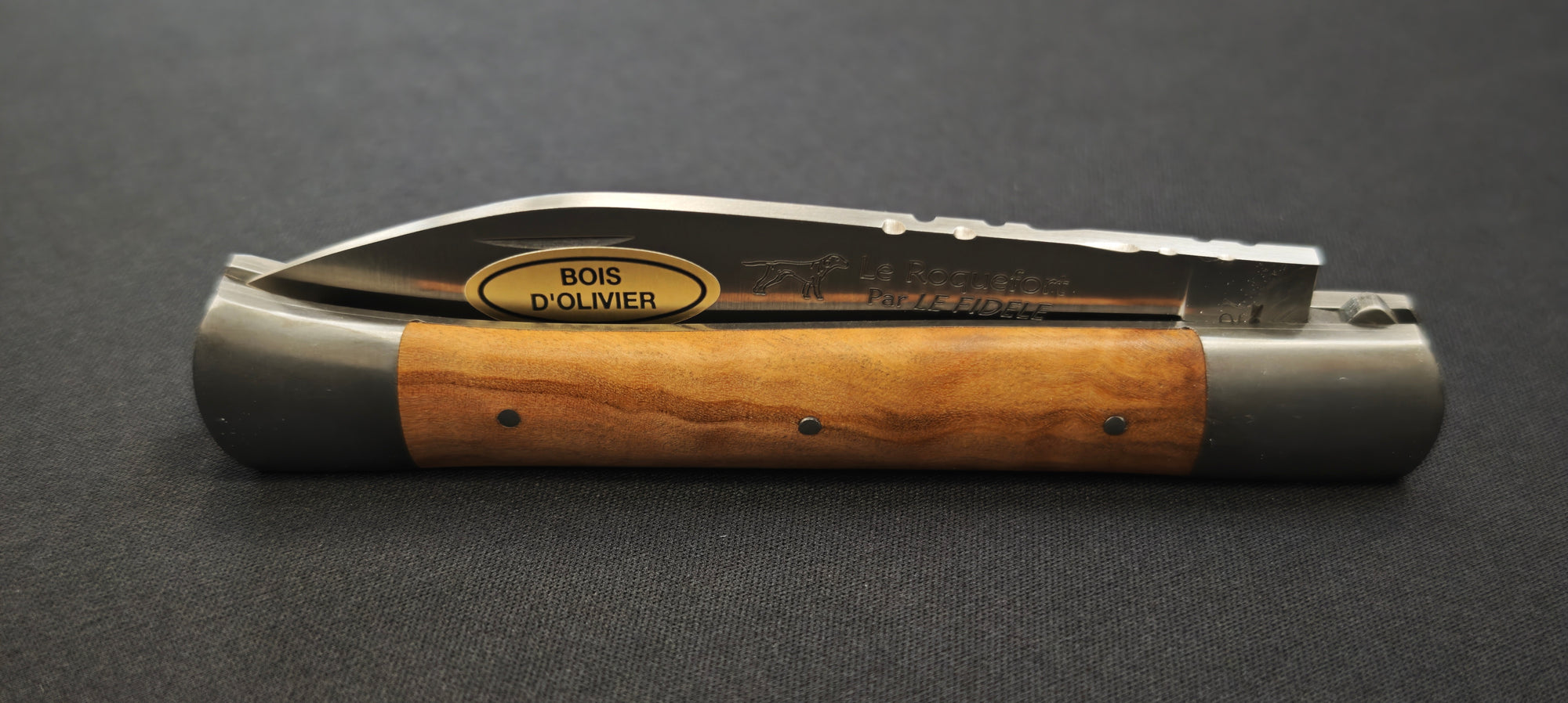 Roquefort par Le Fidèle - Couteau de poche pliant  (Réf. ROQOL)