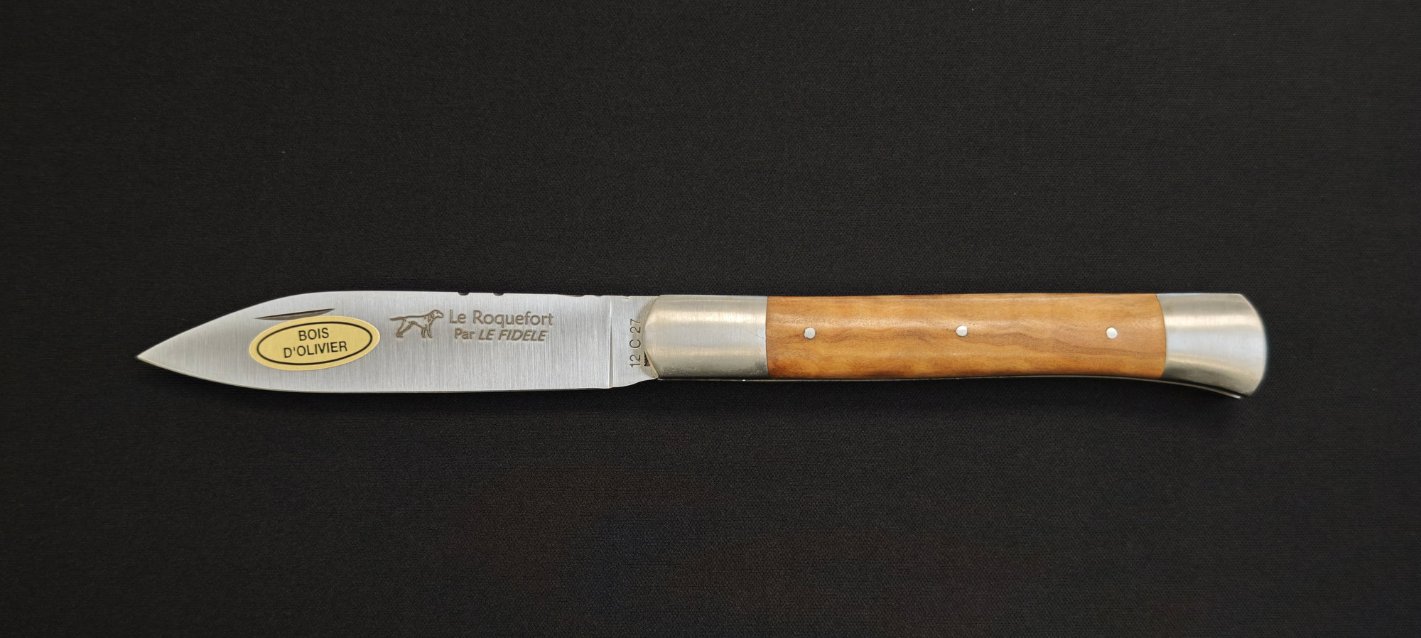 Roquefort par Le Fidèle - Couteau de poche pliant  (Réf. ROQOL)