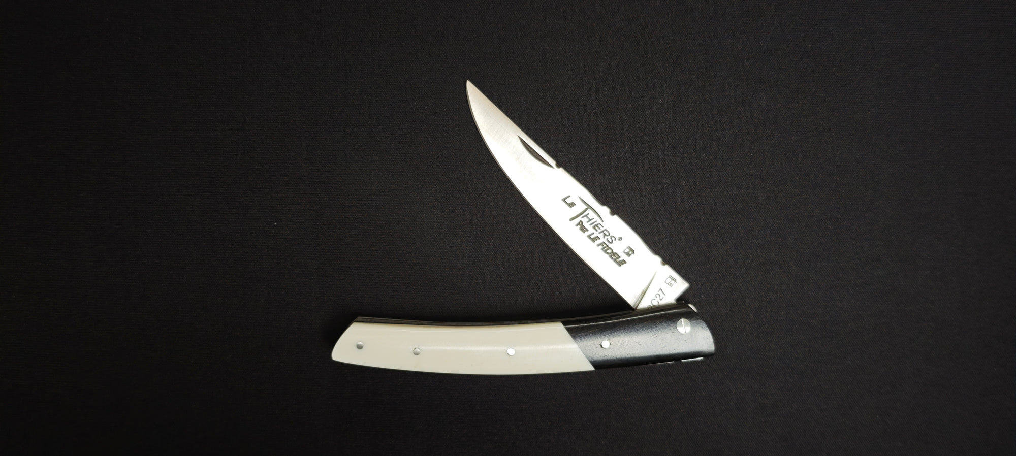 Couteau Le Thiers Le Fidèle T112DIV manche ébène et os
