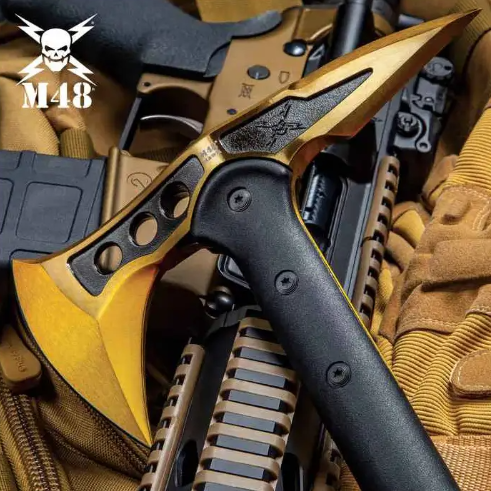 Hache tactique M48 dorée – United Cutlery UC3319
