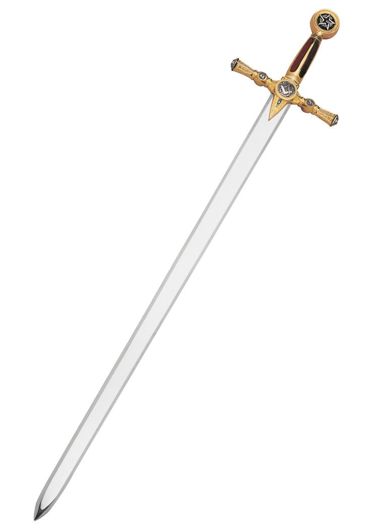 Epee maconnique doree Marto Tolede 116 cm acier inoxydable