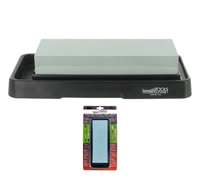 Homey’s 2sTone – Pierre à aiguiser grain fin et moyen avec support