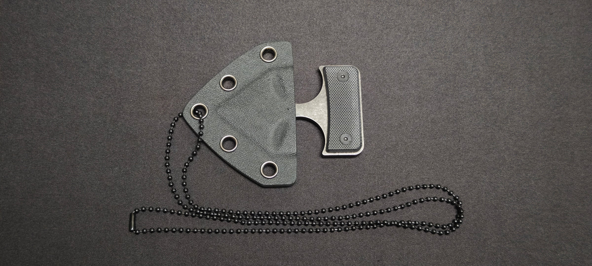 Push Dagger CobraTec Defender CBTDD2 avec lame D2 noire et manche G10