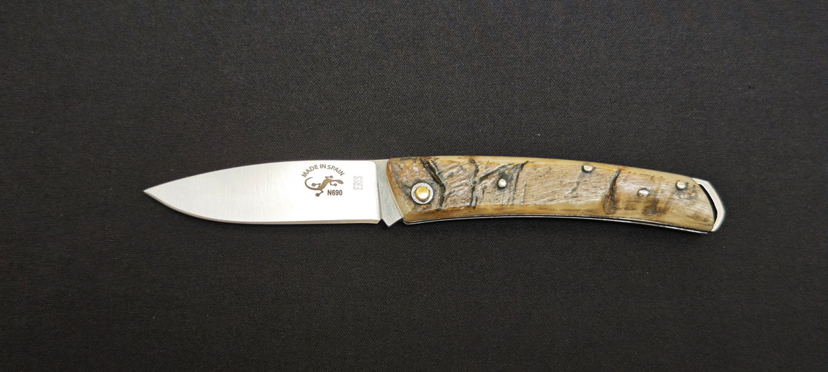 Couteau Salamandra Corne Brute 64265 coutellerie marcin 