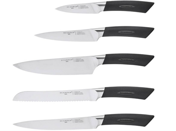 ScanPan Bloc à Couteaux 6 pièces avec Aiguiseur – L’Essentiel de la Cuisine