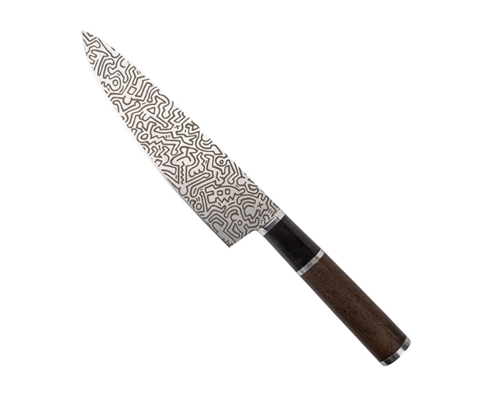 Couteau de Chef 21 cm & Baguettes Saibashi – Design Keith Haring