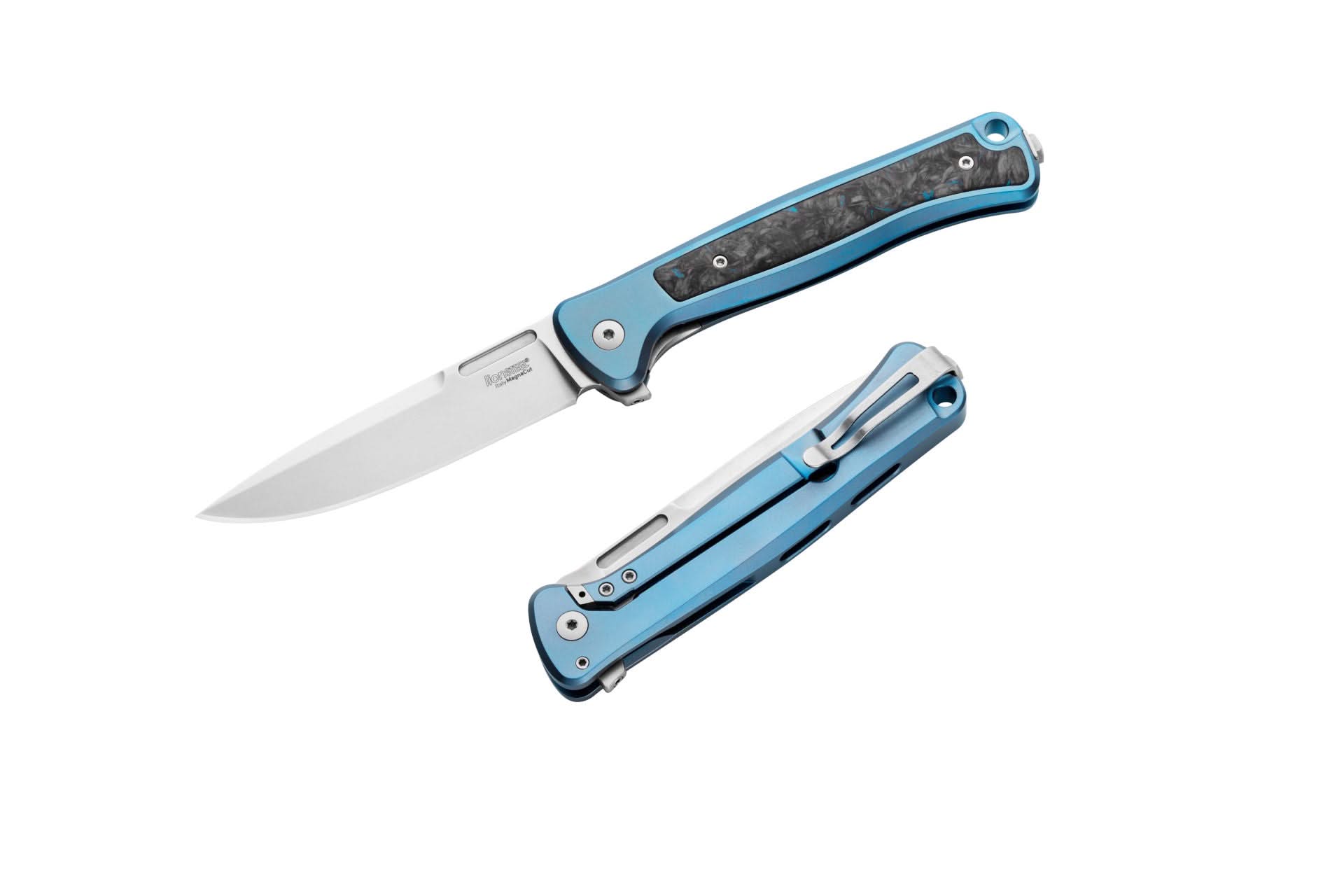 Lionsteel SK01BL Skinny Titanium - Blue - Coutellerie Marcin