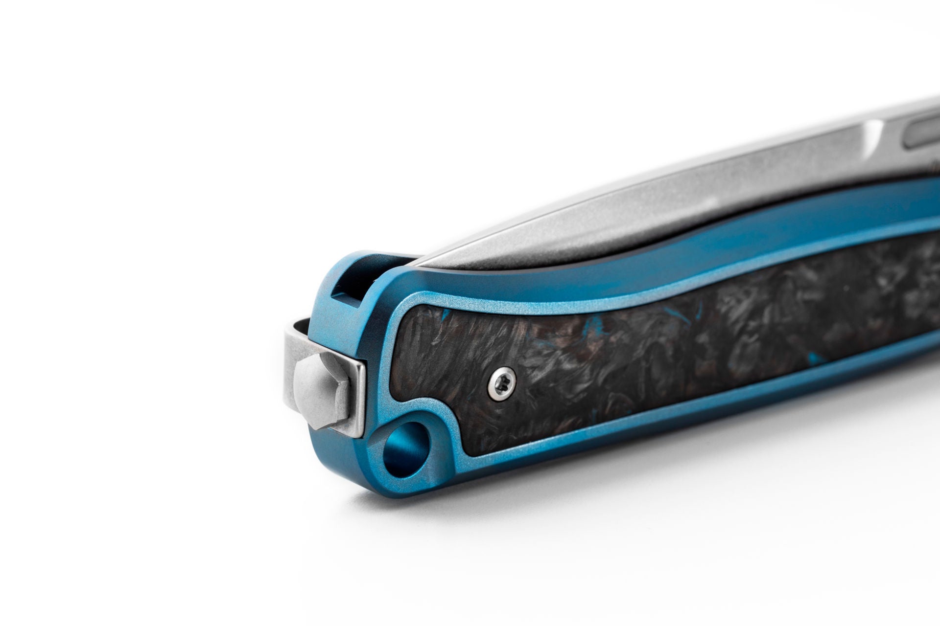 Lionsteel SK01 BL Skinny Titanium - Blue - Coutellerie Marcin