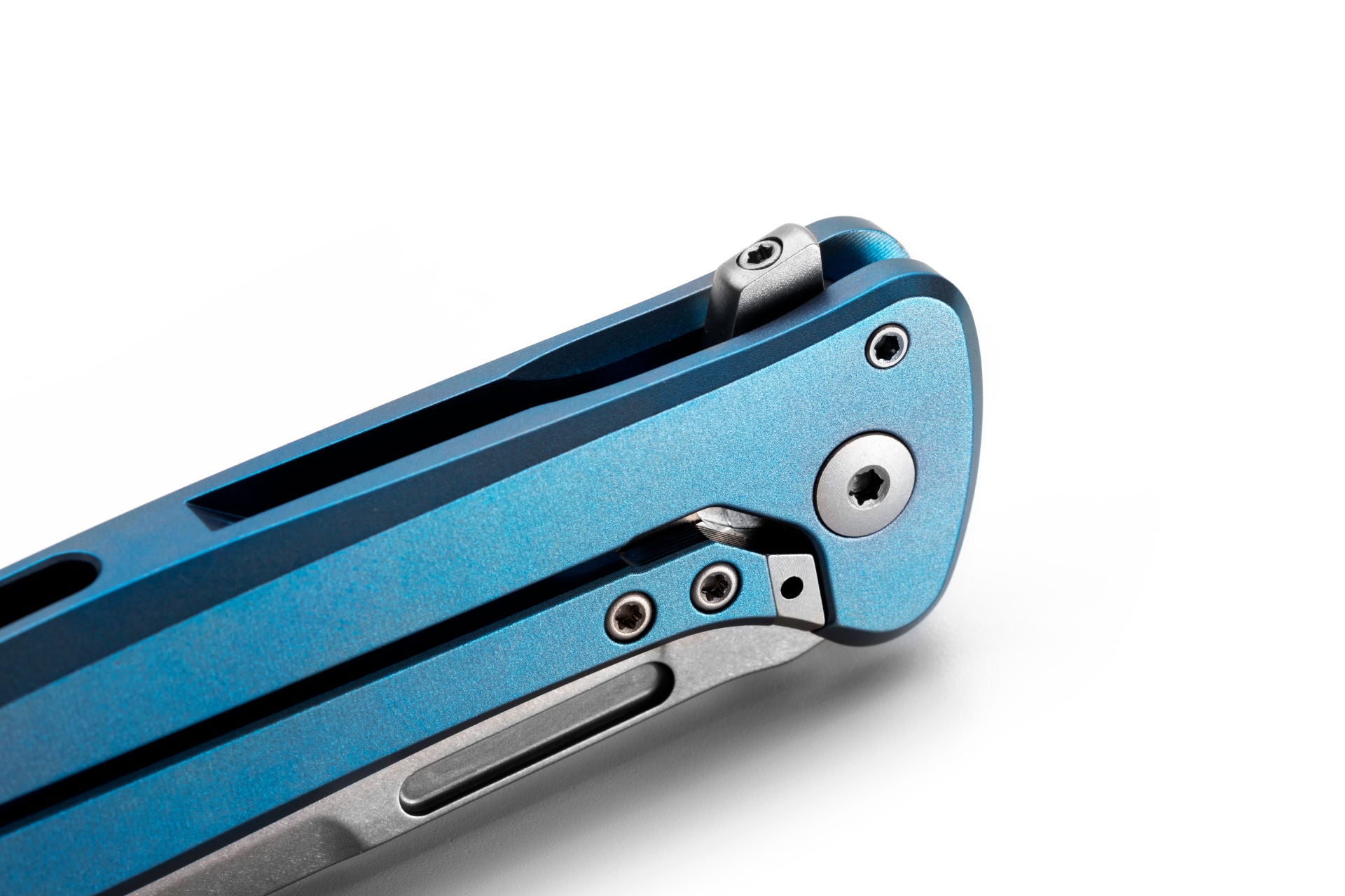 Lionsteel SK01 BL Skinny Titanium - Blue - Coutellerie Marcin