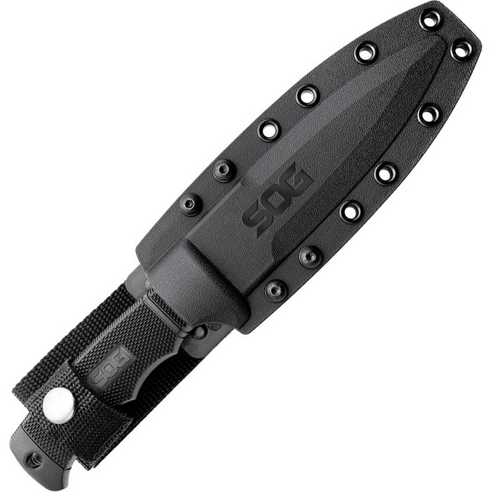 SOG Seal Pup M37K – Couteau Tactique Fixe -  Lame Combo + étui Kydex