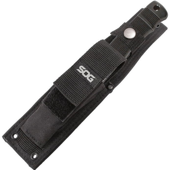 SOG‑ Seal Pup M37N‑CP – Couteau à lame fixe avec lame partiellement dentelée et manche FRN