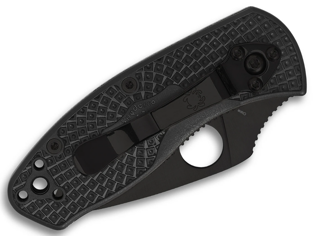 Spyderco C148PBBK Couteau plant Ambitious Lightweight Black – 8Cr13MoV, FRN, liner lock